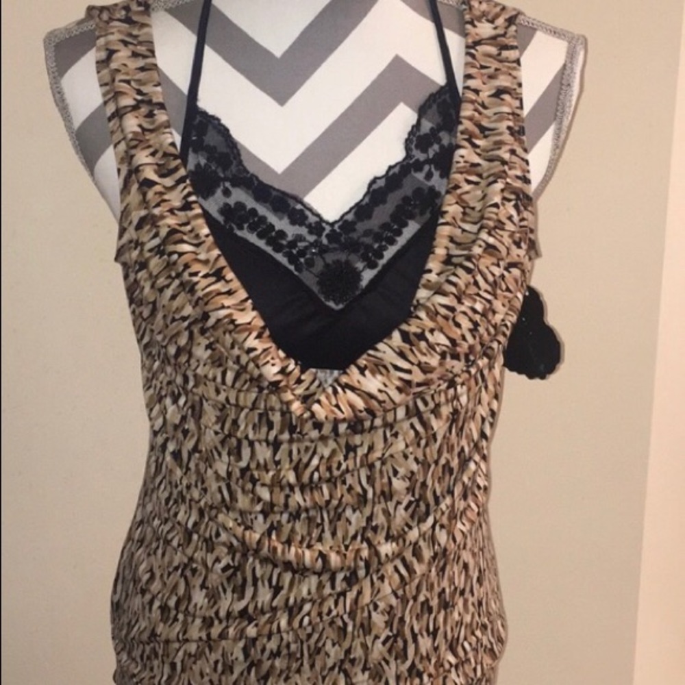 NWT fun flirty Heart Soul top, size small